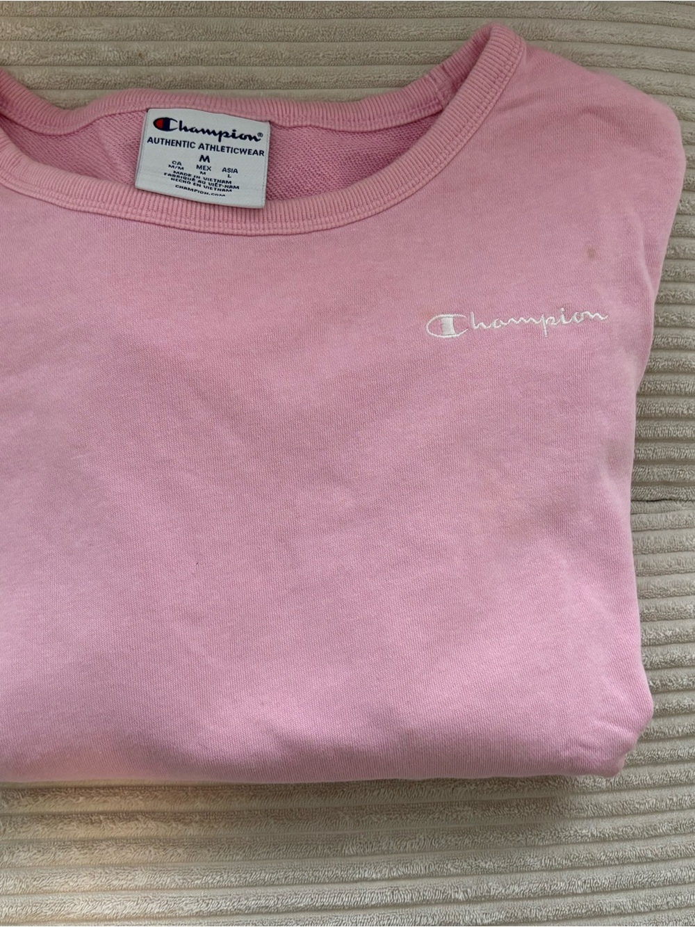 Pink champion sweatshirt